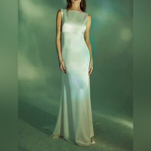 Theia Couture Satin Wedding Dress